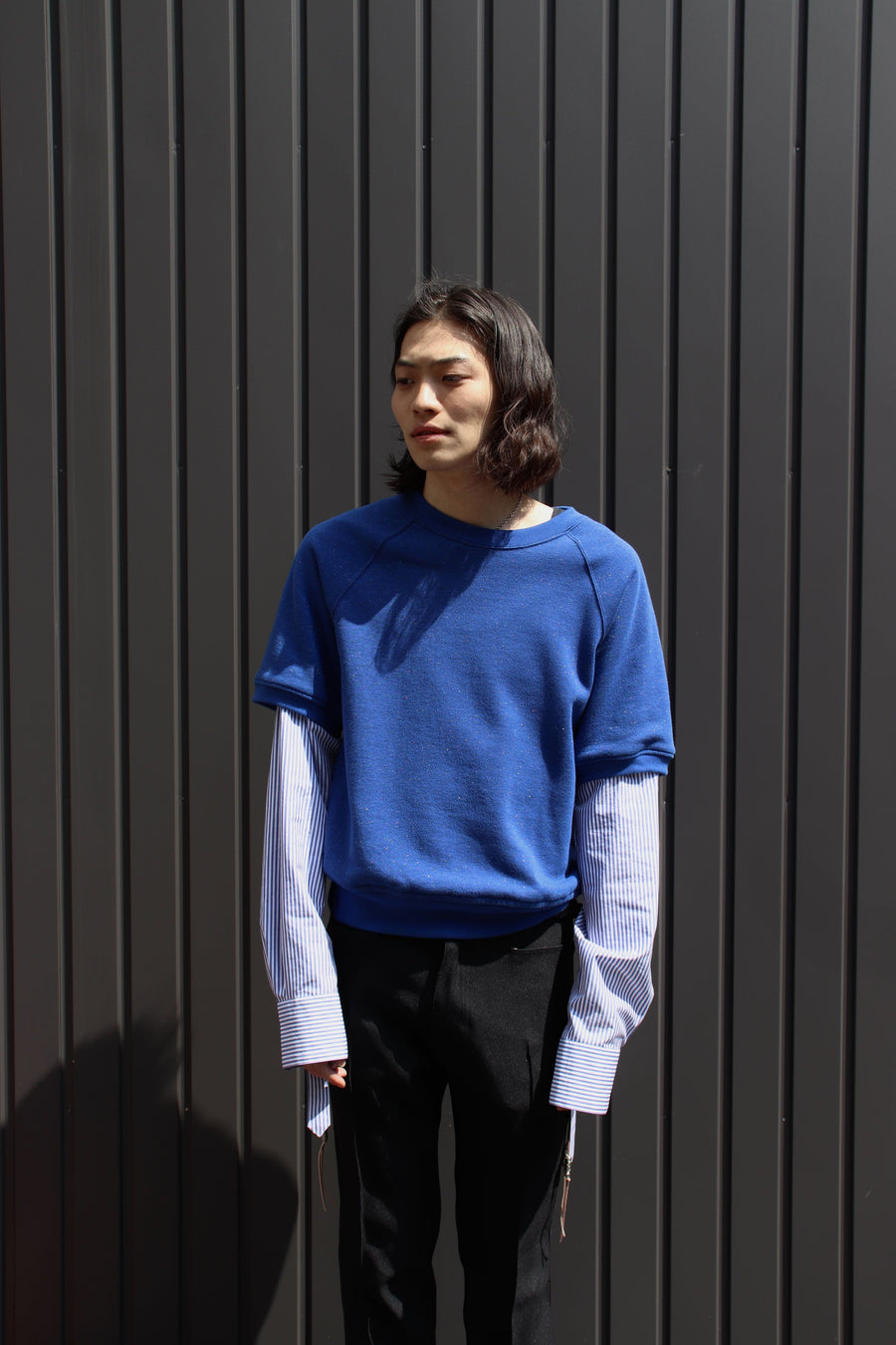 BED j.w. FORD  Half Sleeve Pullover(BLUE)