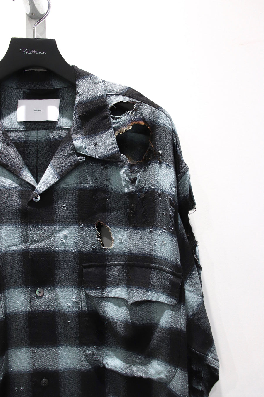 SUGARHILL(シュガーヒル)のBURNT OMBRE PLAID BLOUSE TURQUOISEの通販