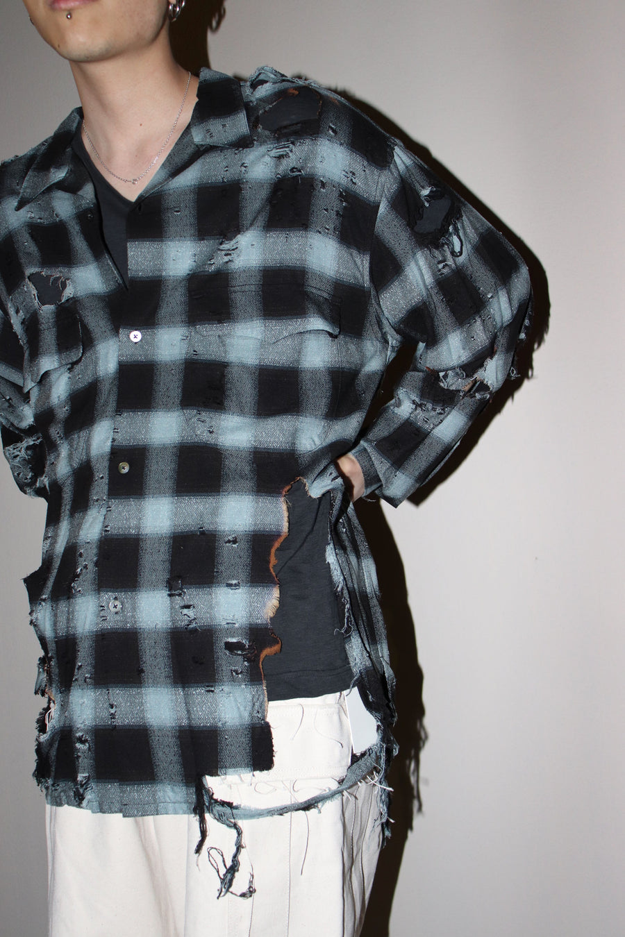 SUGARHILL(シュガーヒル)のBURNT OMBRE PLAID BLOUSE TURQUOISEの通販 ...