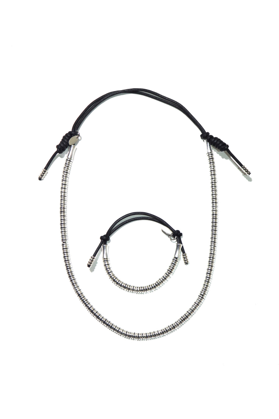 TOGA VIRILIS  Metal bangle & necklace set