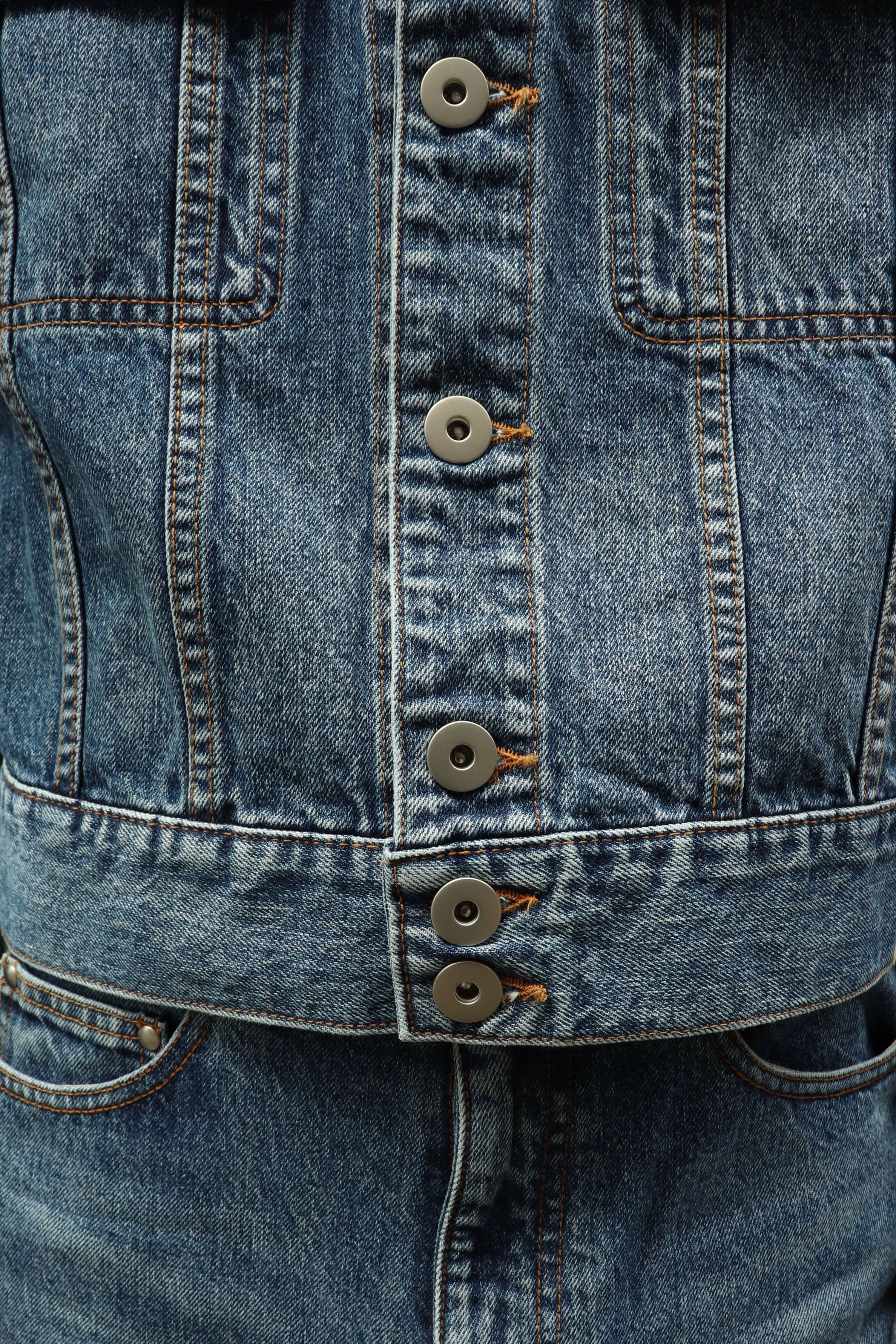 LITTLEBIG(リトルビッグ)のDenim Blouson Bio Bleach Indigo or Black 