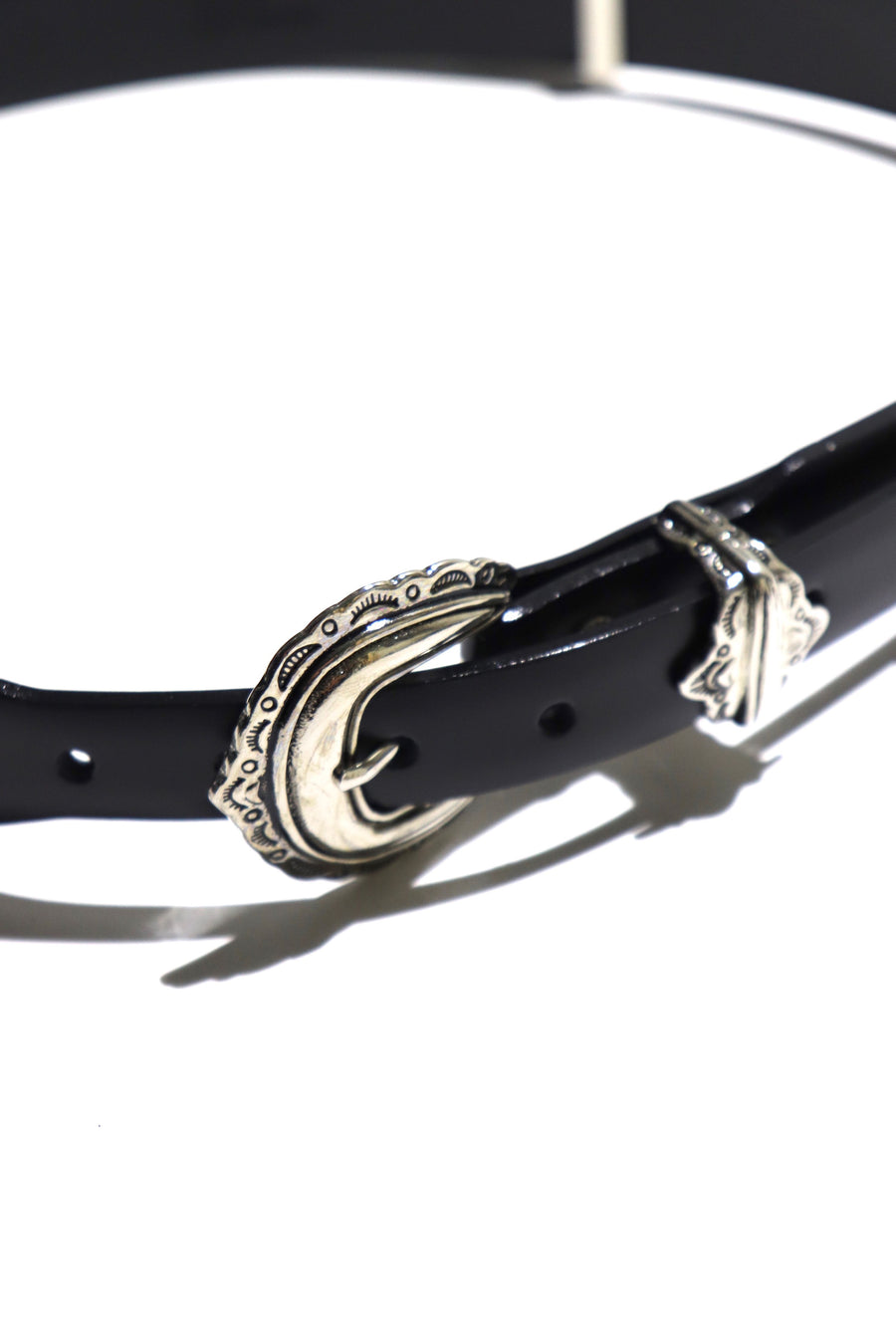 TOGA VIRILIS  Motif leather belt