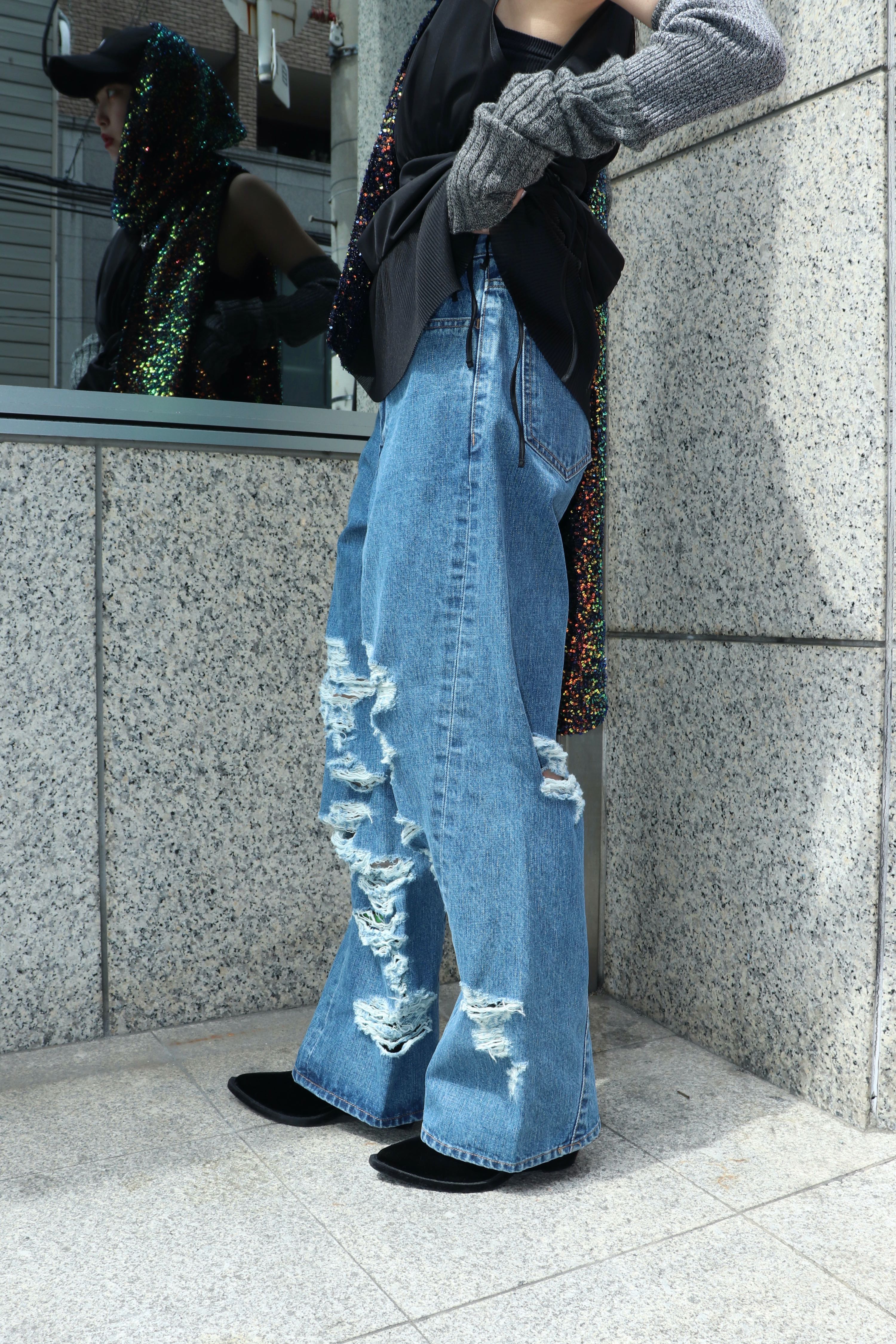 BELPER(ベルパー)の23SS TWISTED DENIM PANTS INDIGOの通販｜PALETTE