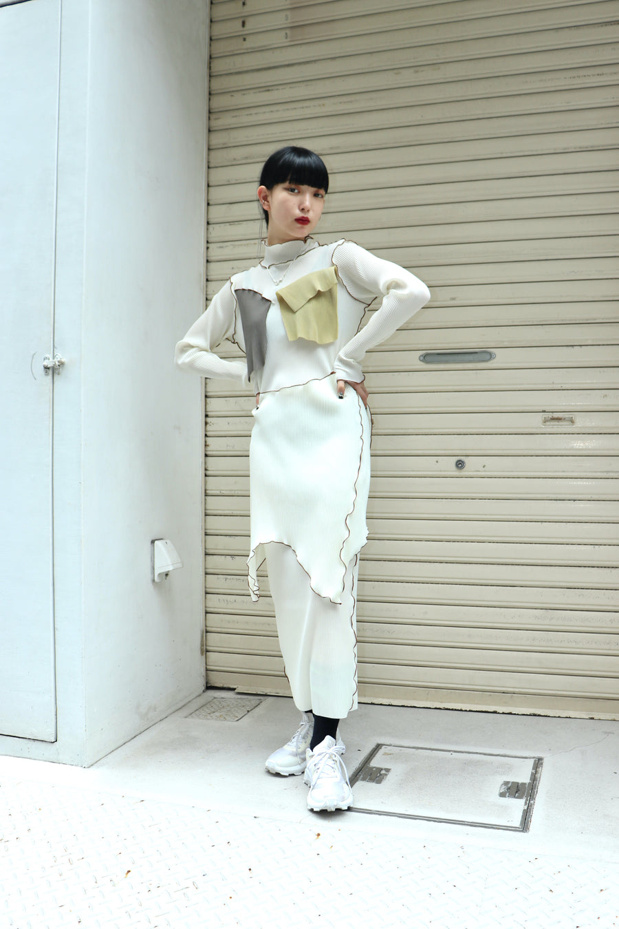 kotohayokozawa(コトハヨコザワ)のLong sleeve dress high neck type 
