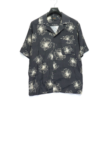 Taiga Igari  Hawaiian H/S Shirt(Black / Cream)