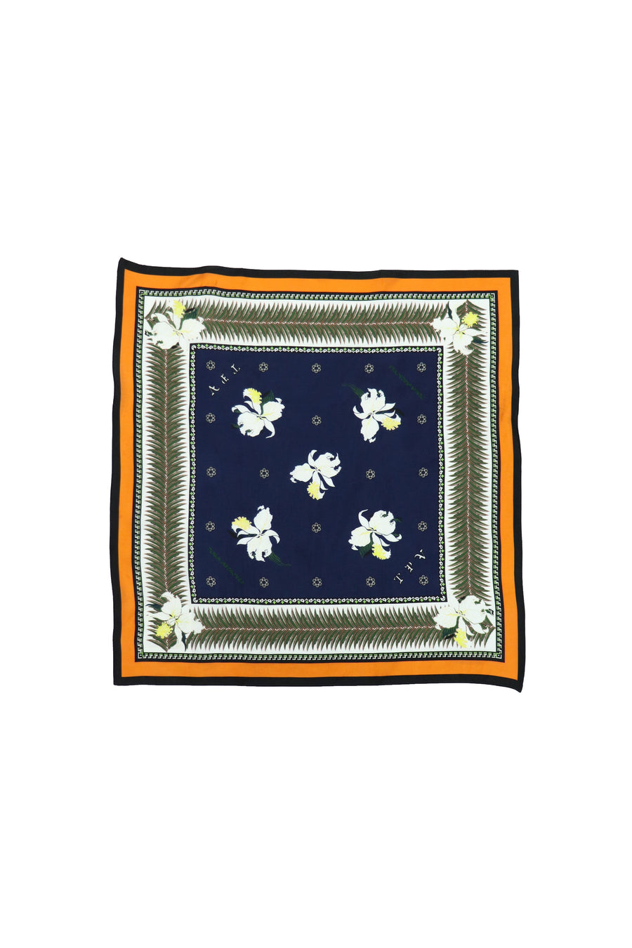 TOGA VIRILIS  Print scarf(NAVY)
