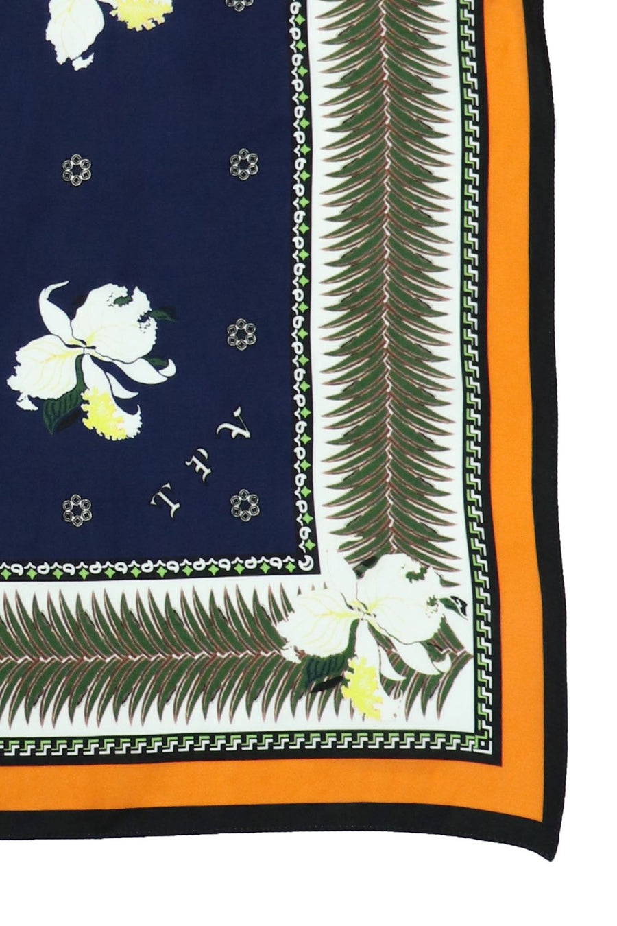 TOGA VIRILIS  Print scarf(NAVY)