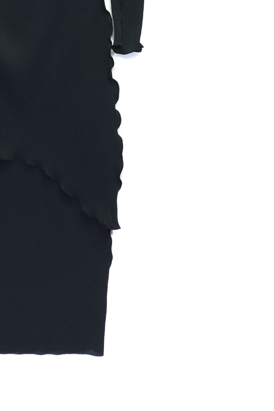 kotohayokozawa  Long sleeve dress high neck type(BLACK)