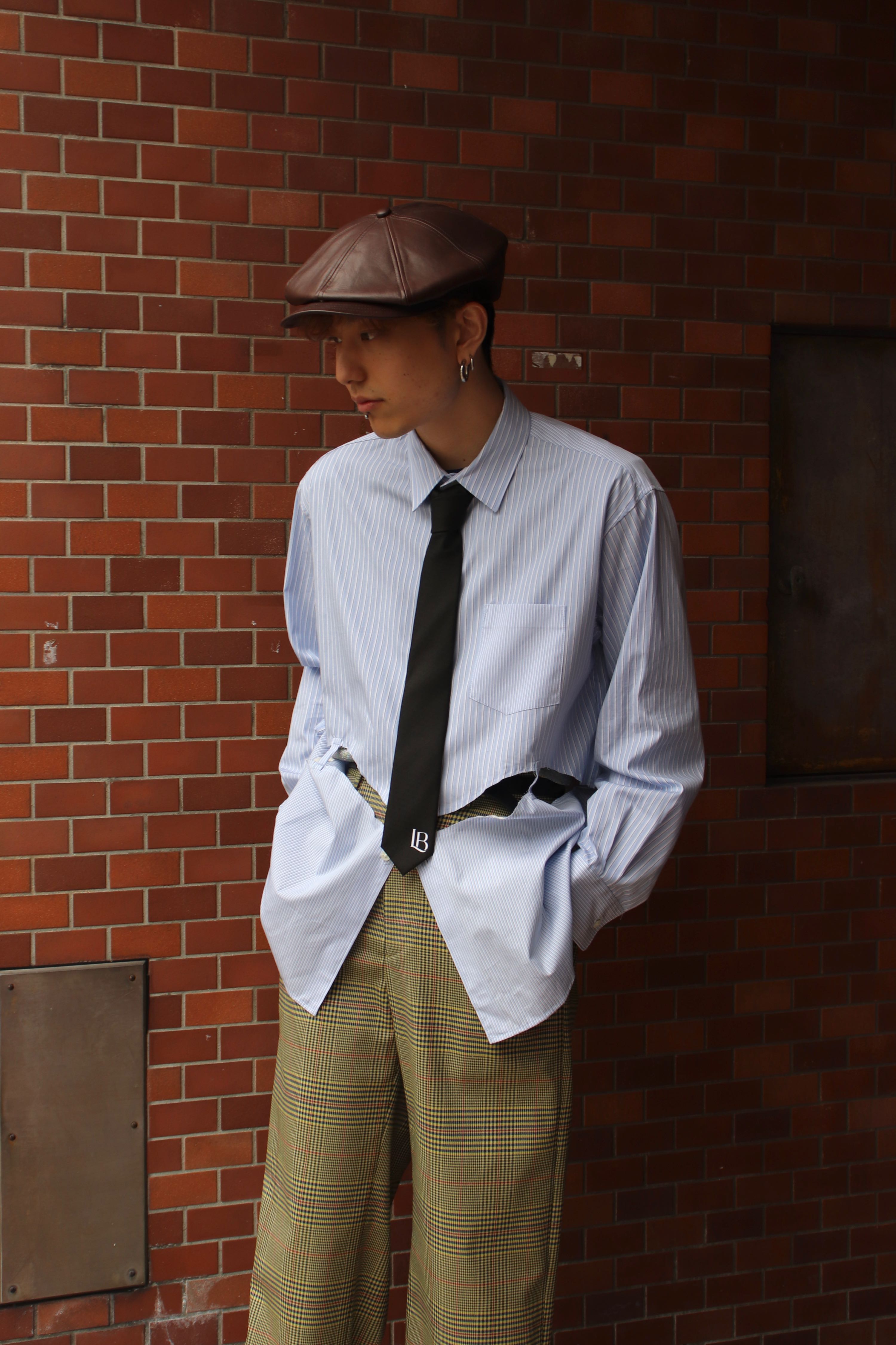 solaris old boy leather casquette キャスケット SOLARIS&CO. - Horsehide Casquette 