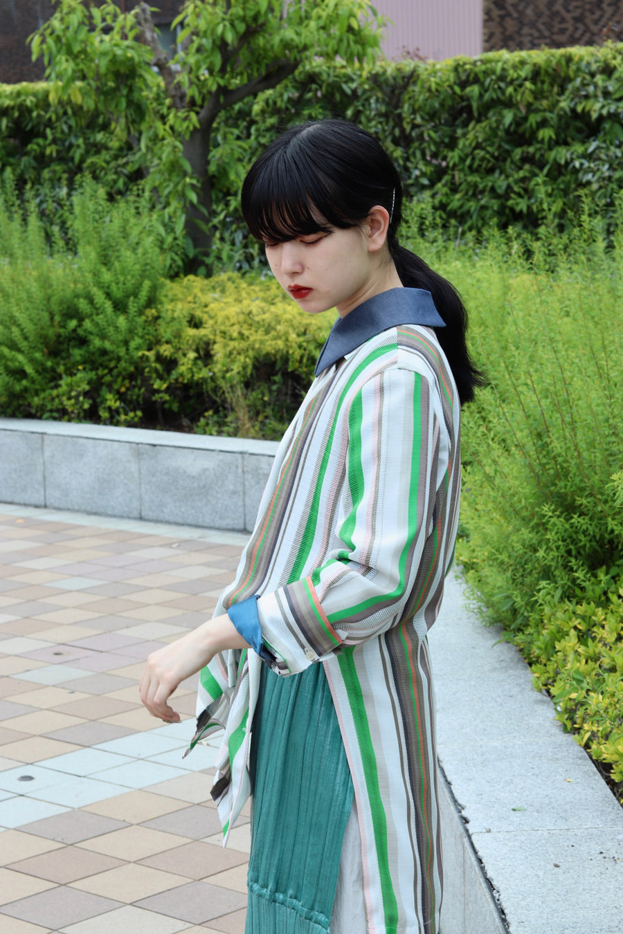 tiit tokyo stripe long shirts