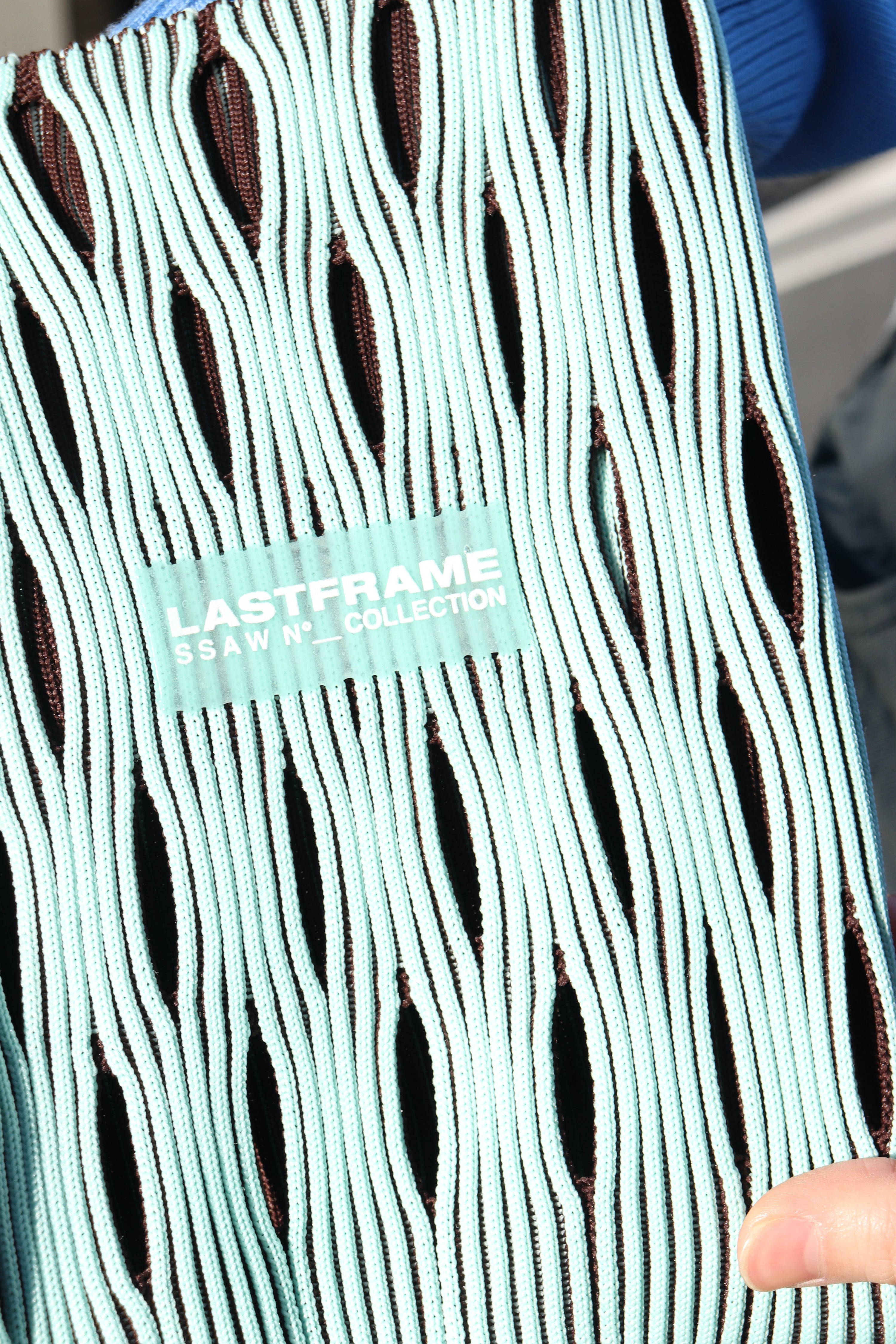 LASTFRAME(ラストフレーム)のTWO TONE MESH MARKET BAG SMALL MINT 