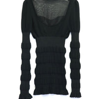 FETICO(フェティコ)のSTRIPE RIB KNIT JUMPER BLACK(ニット)の通販