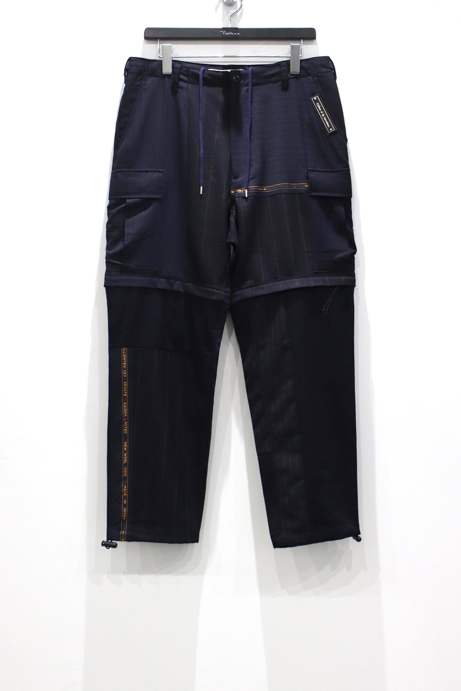 Children of the discordance   DEAD STOCK WOOL PATCHWORK TROUSERS(NAVY)