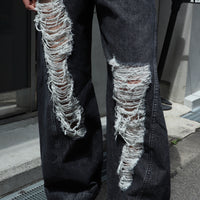 YUKI HASHIMOTO(ユウキハシモト)のTWISTED JEANS BLACKの通販｜PALETTE 