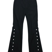 YUKI HASHIMOTO(ユウキハシモト)のFLARED SLIM TROUSERS BLACKの通販