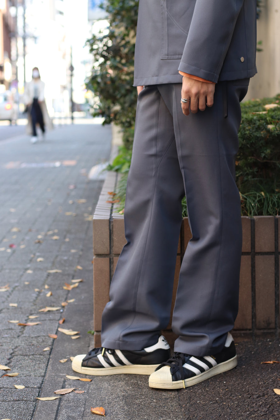 NULABEL  WORK DRESS TROUSERS（STEEL GREY）