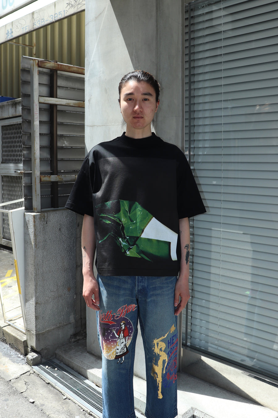TOGA VIRILIS  Print T-shirt YAMAZAWA SP(BLACK)
