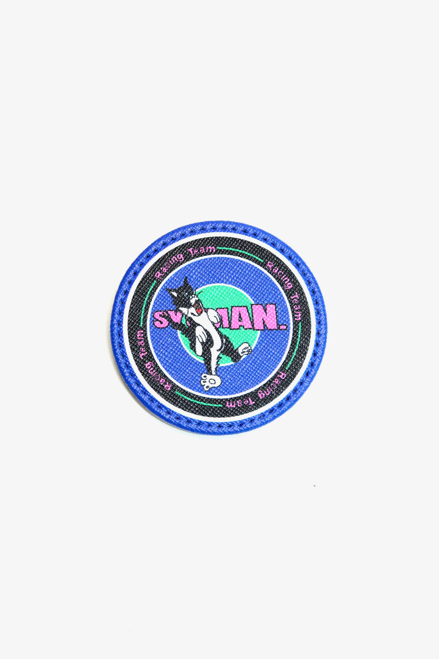 SYUMAN.  Eco leather badge(Cat Logo)