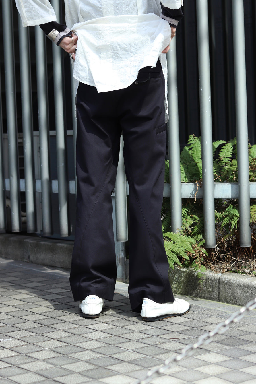 YUKI HASHIMOTO  TWISTED WORK PANTS(BLACK)