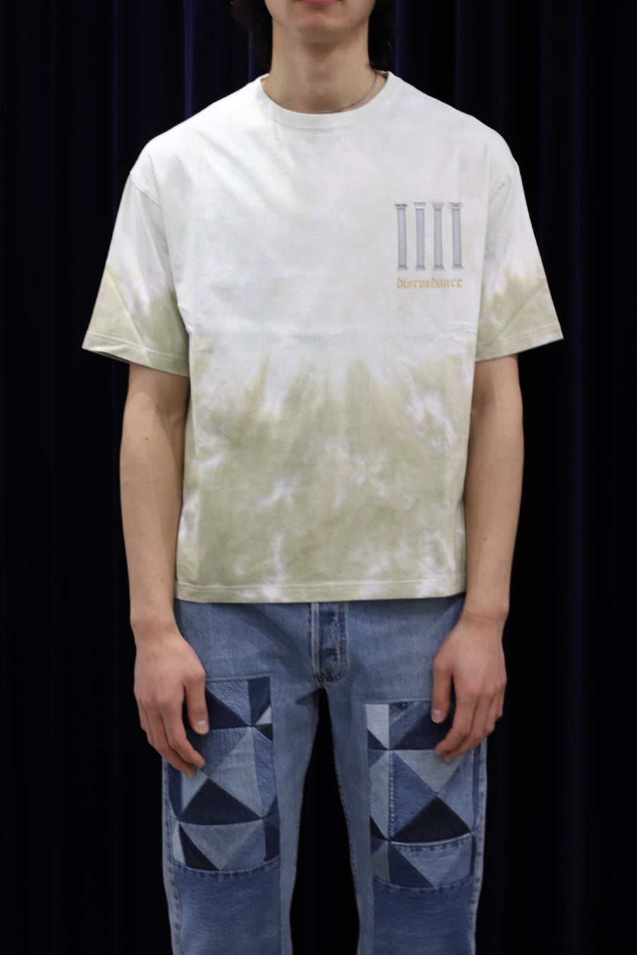 Children of the discordance  HAND DYEING AND PRINT TEE TYPE B-1（IVORY）