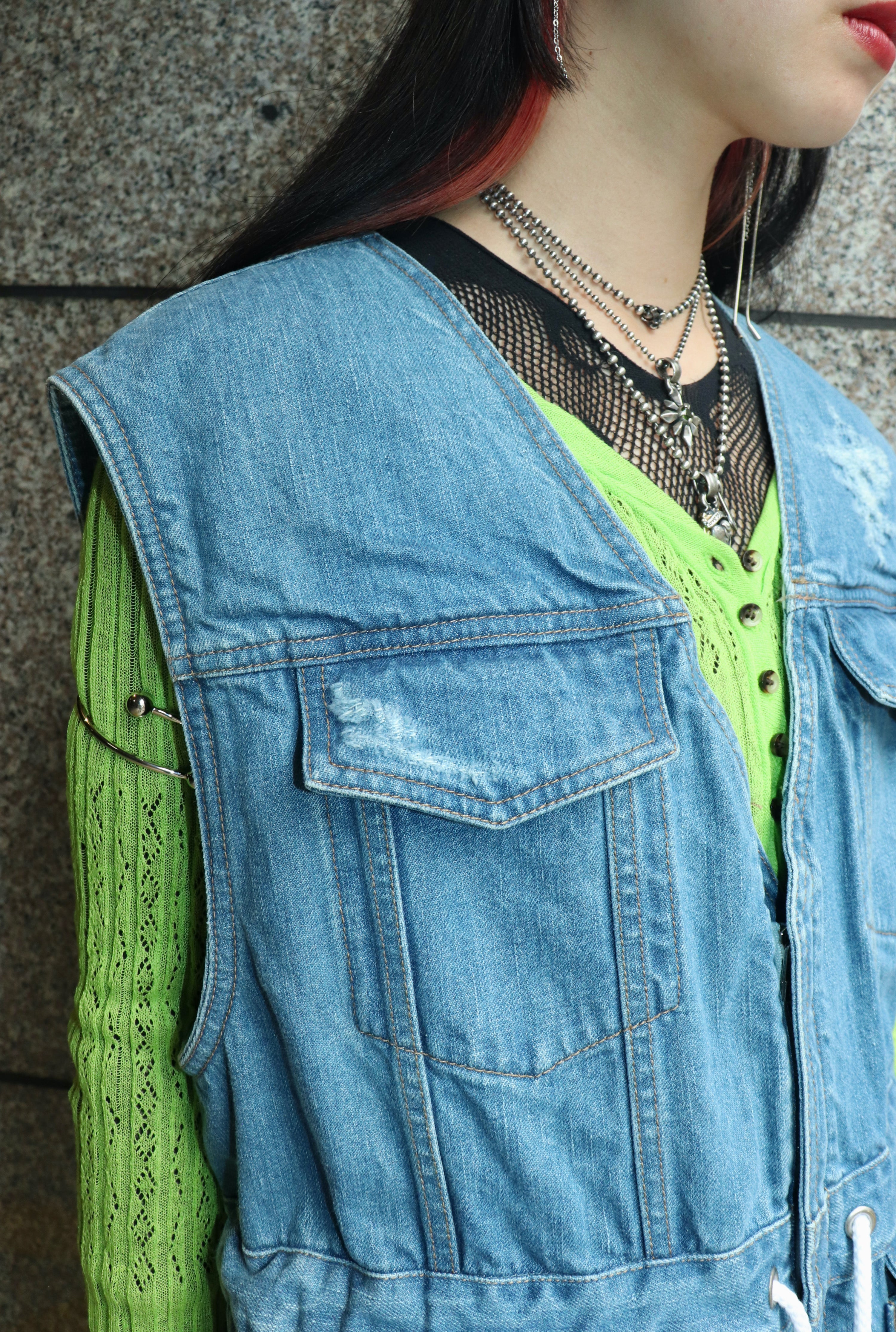 BELPER(ベルパー)の23SS DENIM VEST INDIGOの通販｜PALETTE art alive