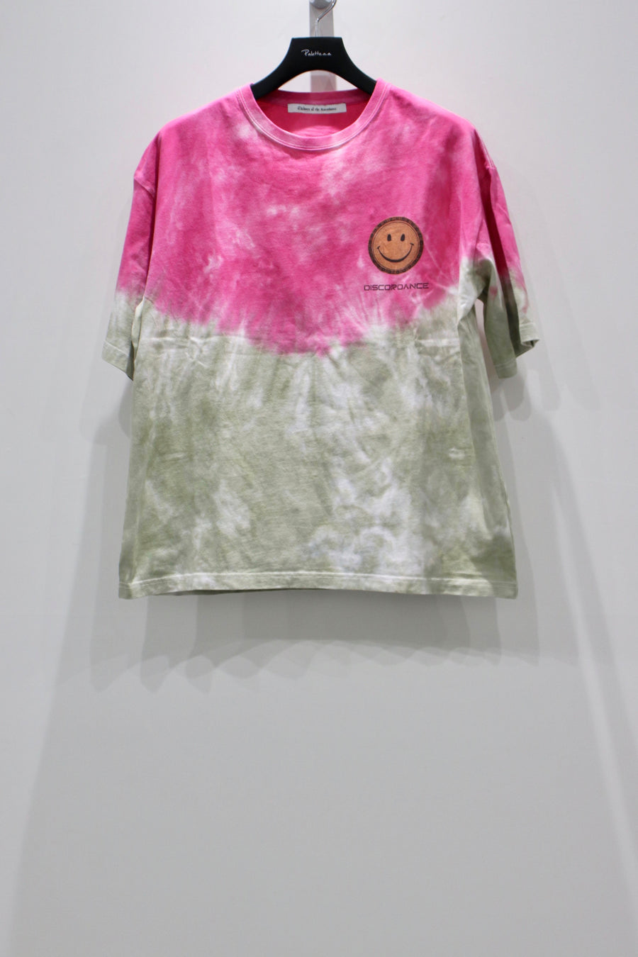 Children of the discordance  HAND DYEING AND PRINT TEE TYPE B-2（PINK）