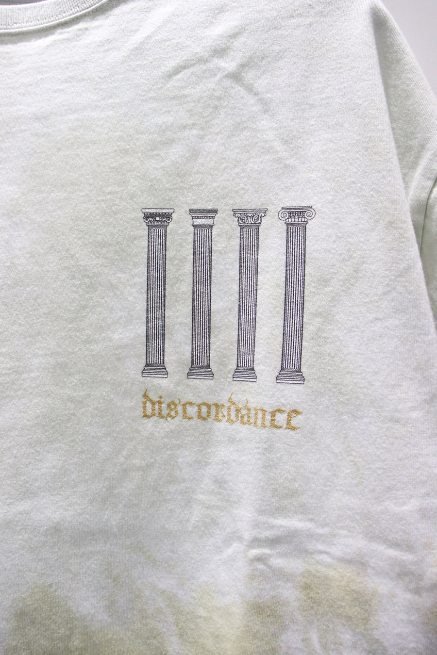 Children of the discordance  HAND DYEING AND PRINT TEE TYPE B-1（IVORY）