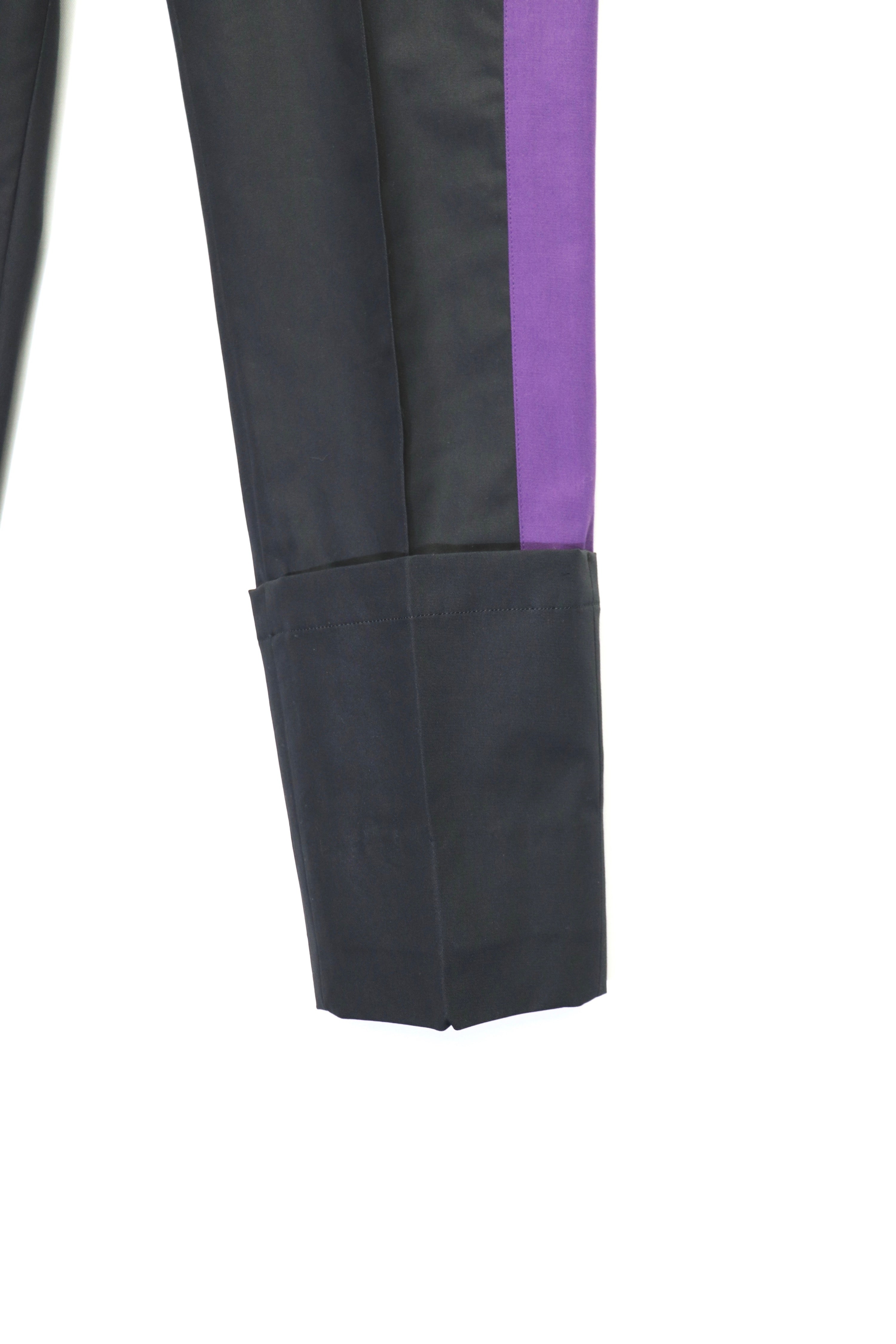 YUKI HASHIMOTO(ユウキハシモト)のSIDE LINED TROUSERS BLACKの通販