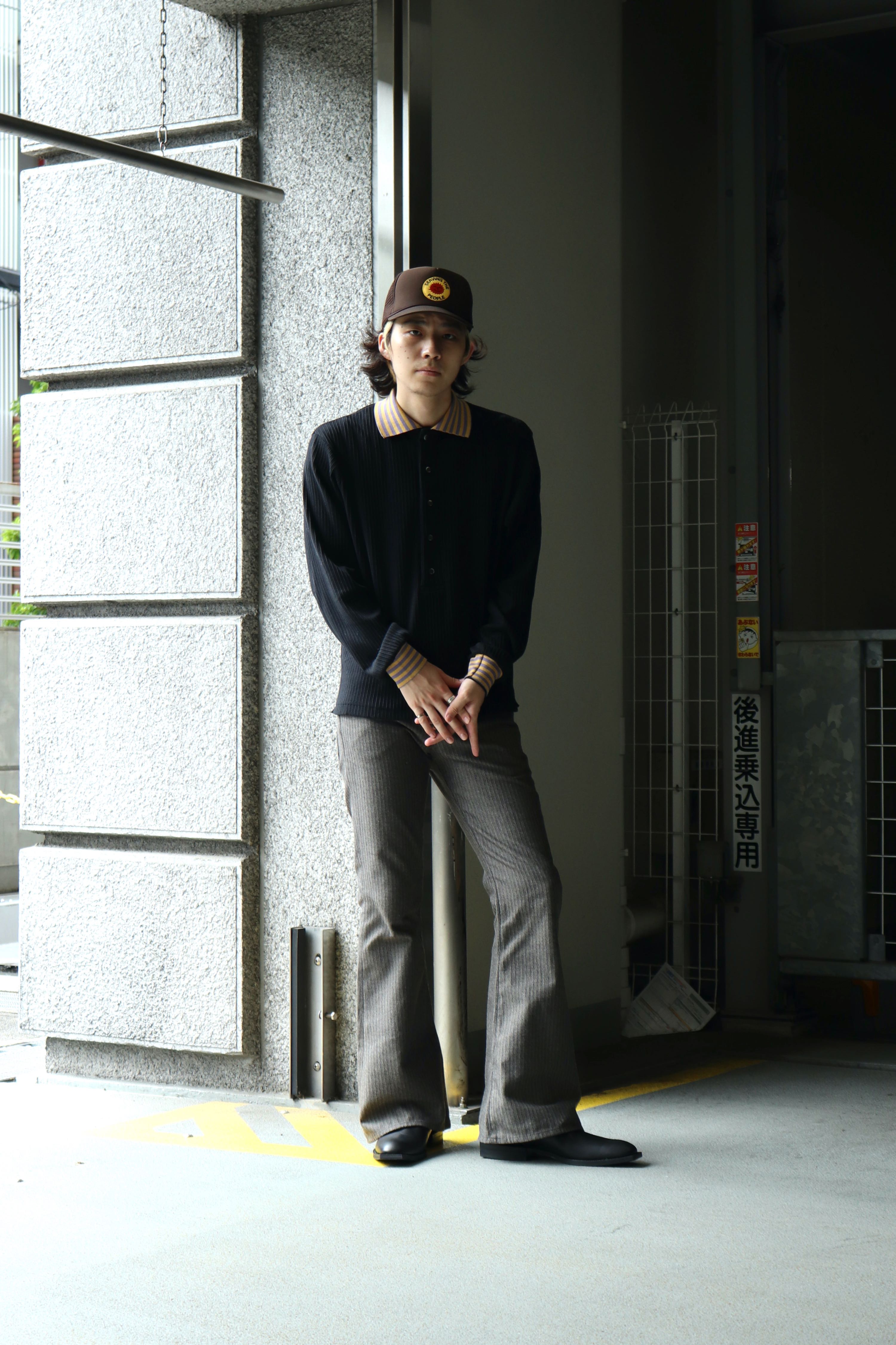 SUGARHILL(シュガーヒル)のHERRINGBONE BELL BOTTOM DENIM PANTSの通販