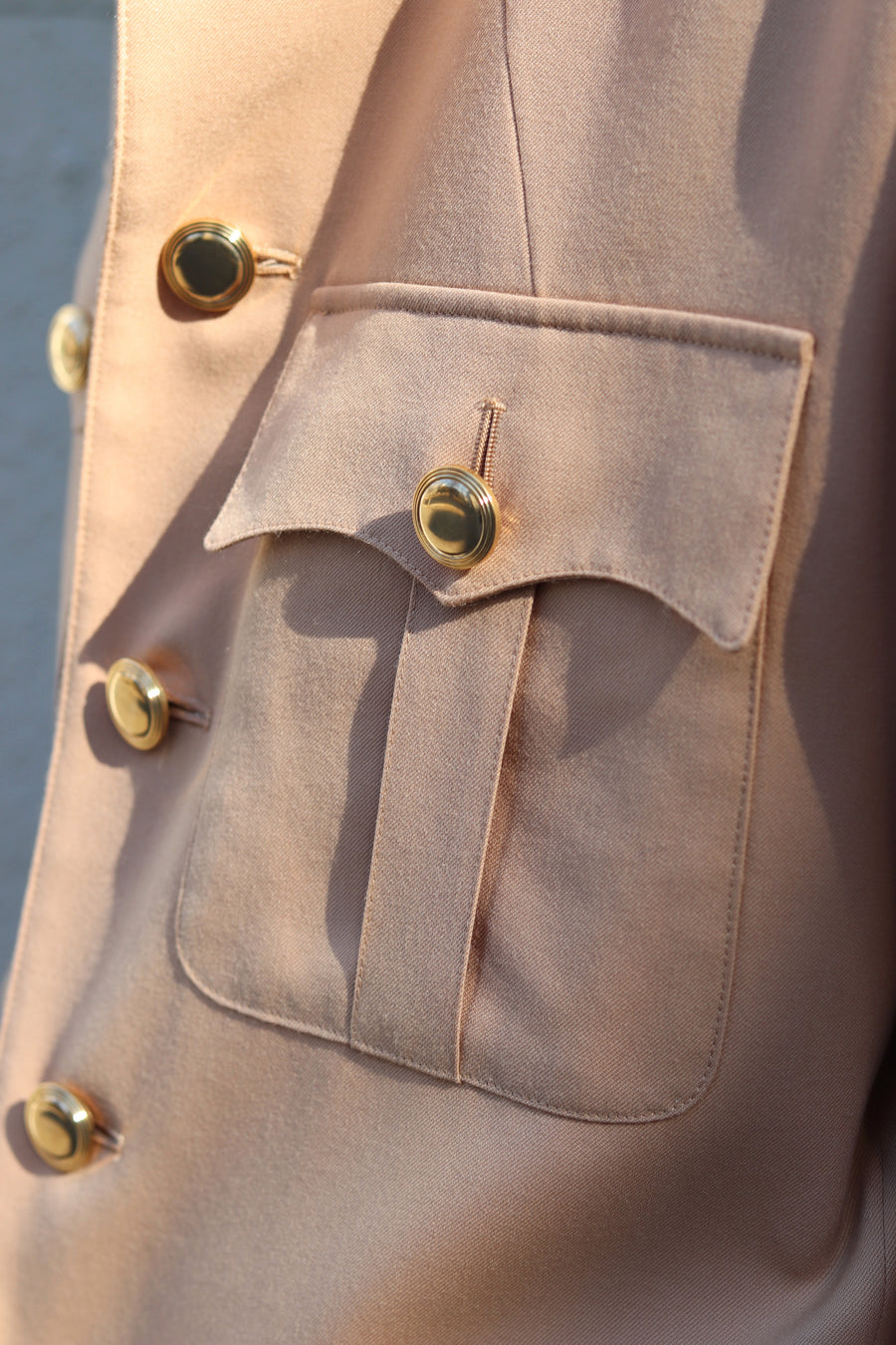 【30%OFF】LITTLEBIG  Stand Collar Safari Jacket（BEIGE or NAVY）