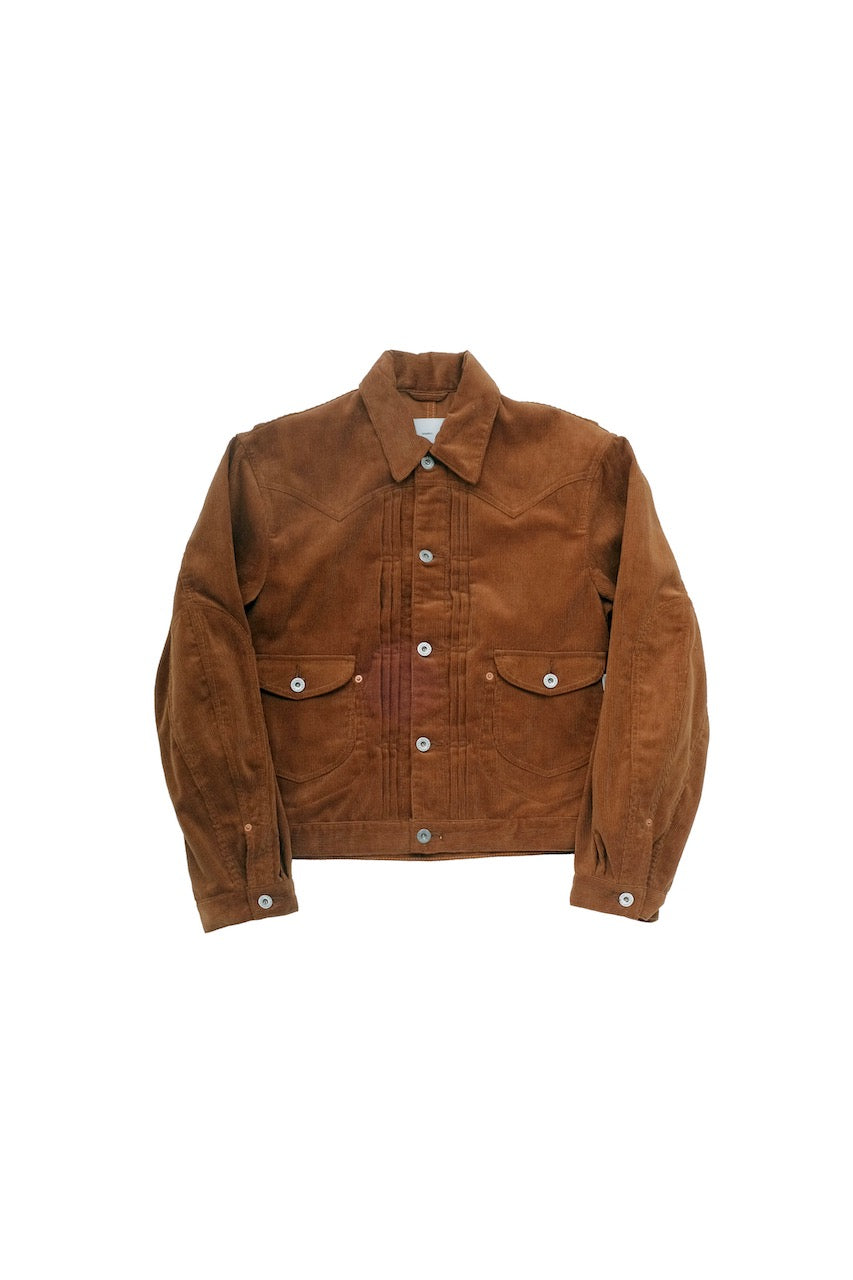 Sugarhill Corduroy Denim Jacket Brown Mail Order | Palette Art