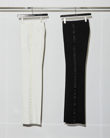 LITTLEBIG  Flare Side Line Trousers (White)