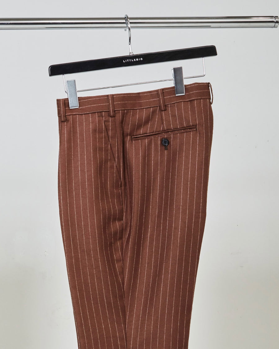LITTLEBIG  Tucked Flare Trousers（Brown）
