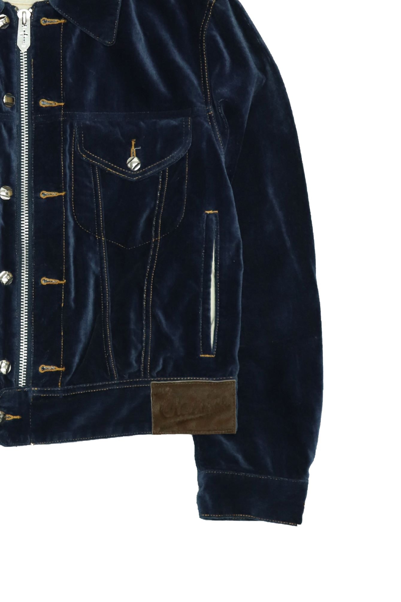 MASU × P.A.A INDIGO VELVET TRUCKER JACKET