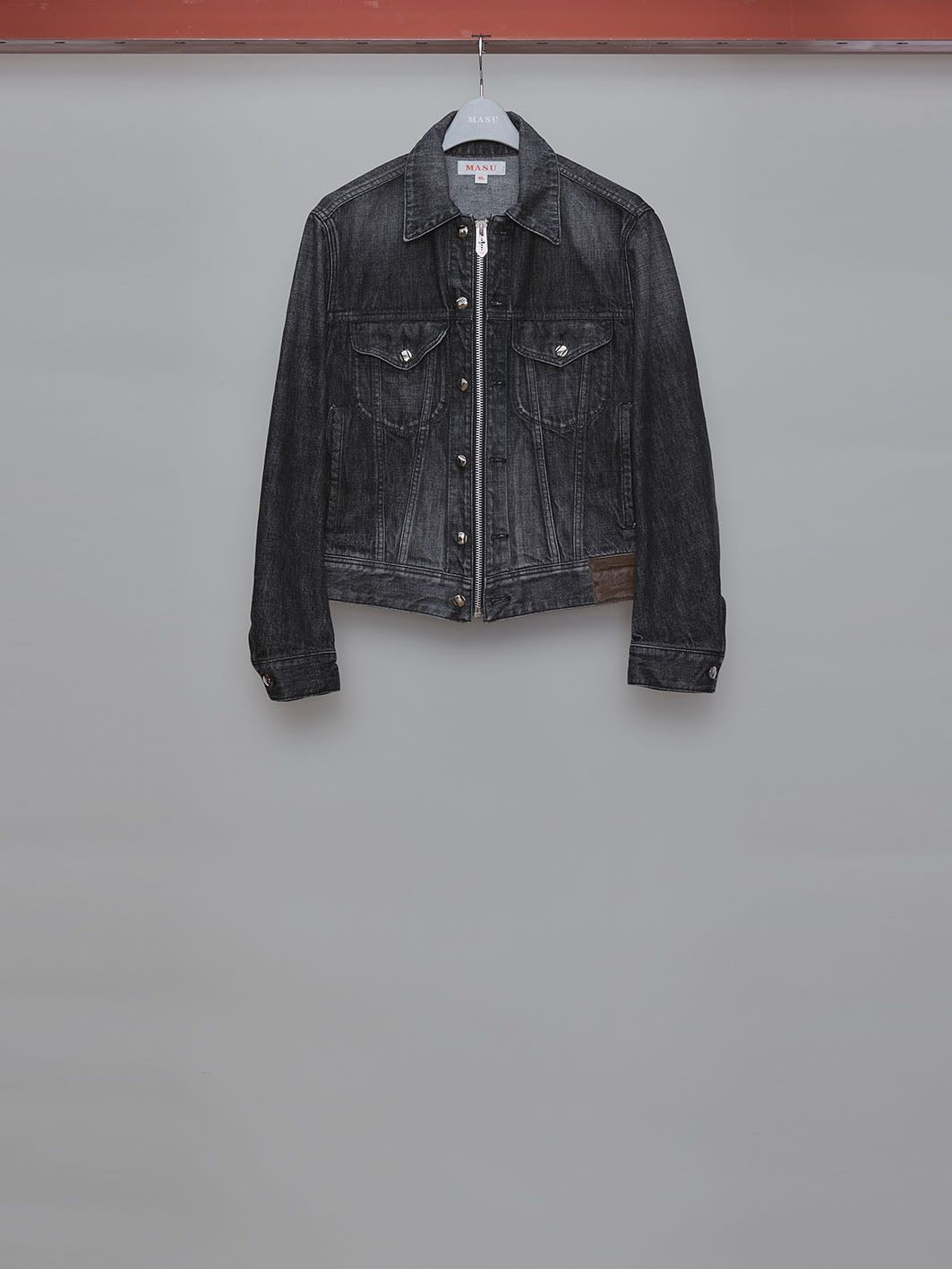 ジャケット・アウター MASU FADED DENIM TRUCKERJACKET(BLACK) MASU(エムエーエスユー)のFADED DENIM TRUCKER JACKET BLACKの通販