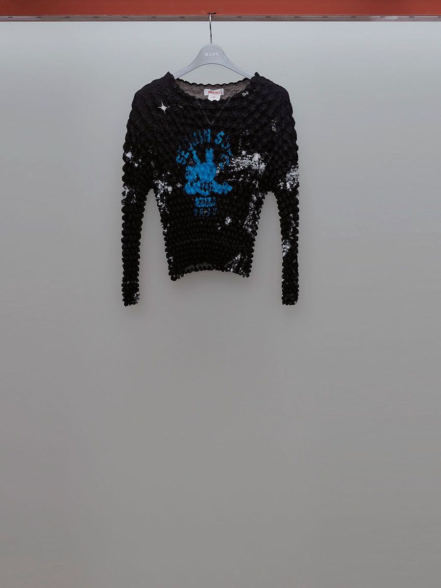 Masu's Popcorn Sweatshirt Black mail order | Palette Art Alive
