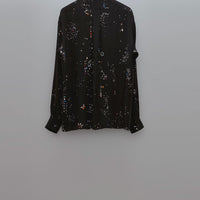 MASU(エムエーエスユー)のZIP-UP GALAXY SILK SHIRT BLACKの通販 