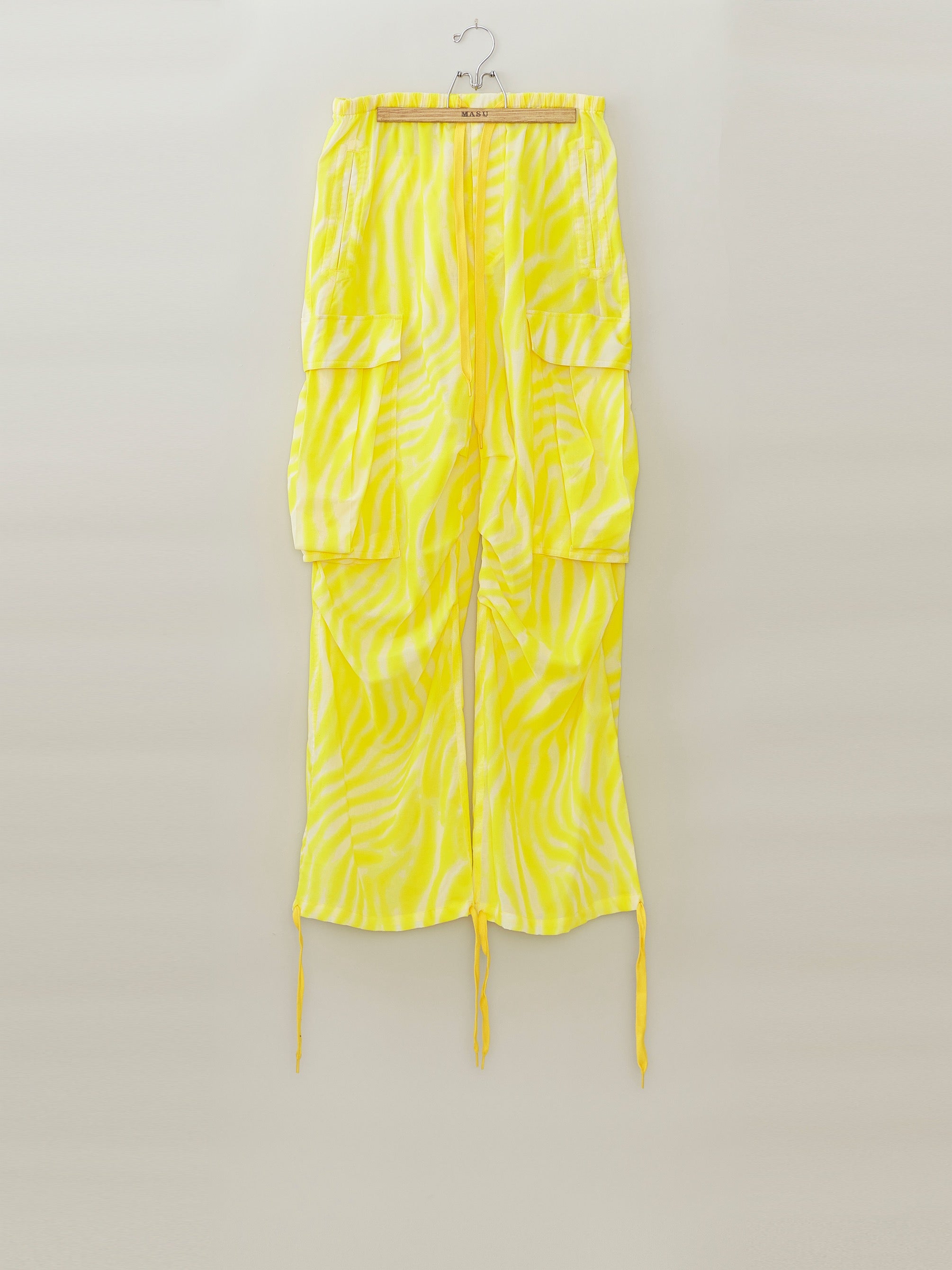 MASU(エムエーエスユー)のSEE THROUGH OVER PANTS YELLOWの通販