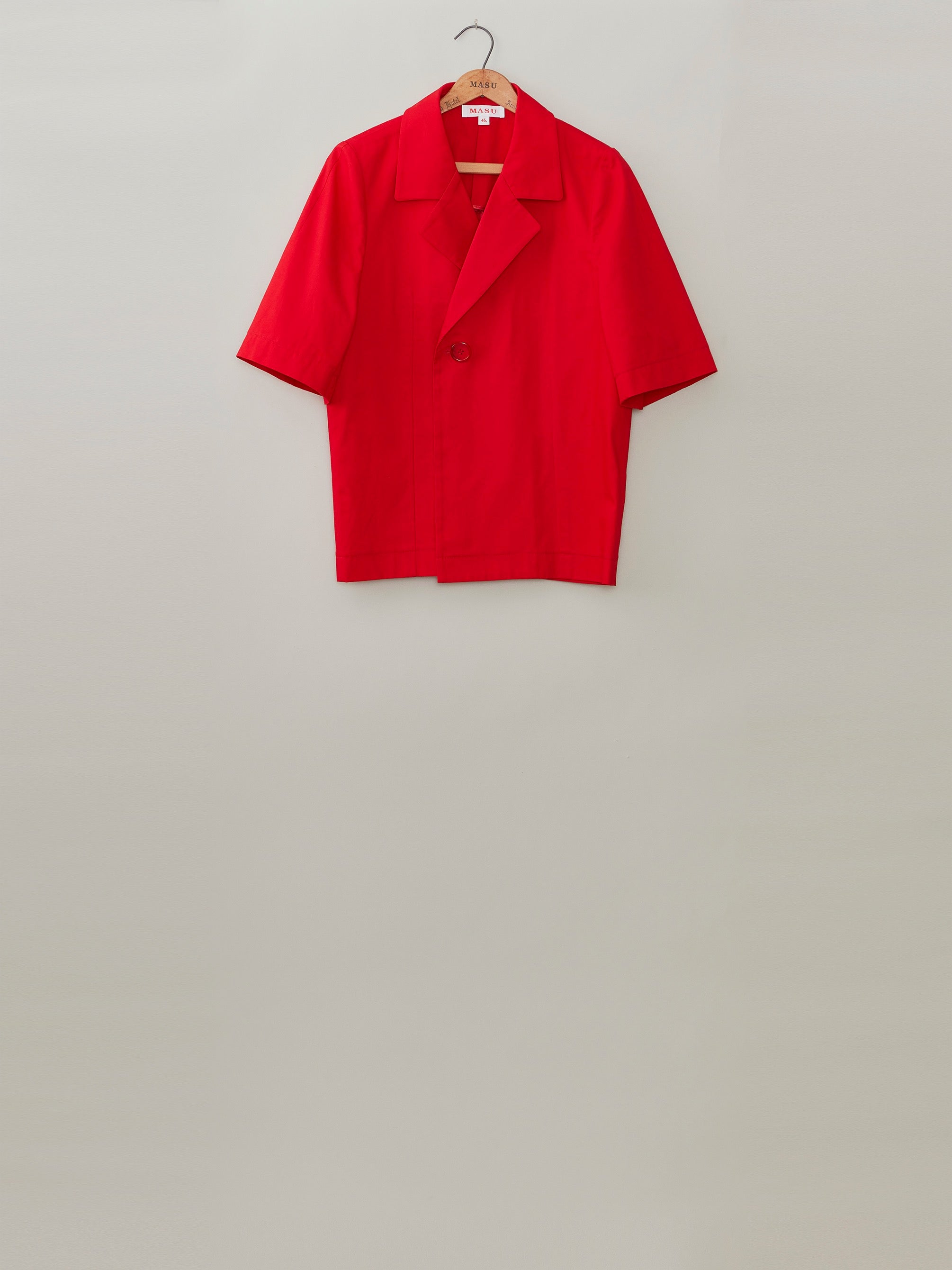 MASU's Half Sleeve Cotton Jacket Red Mail Order | Palette Art