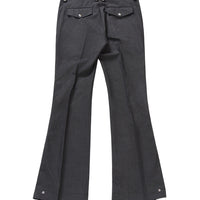 Yuki Hashimoto's Riders Detail FLARED TROUSERS GRAY STRIPE mail